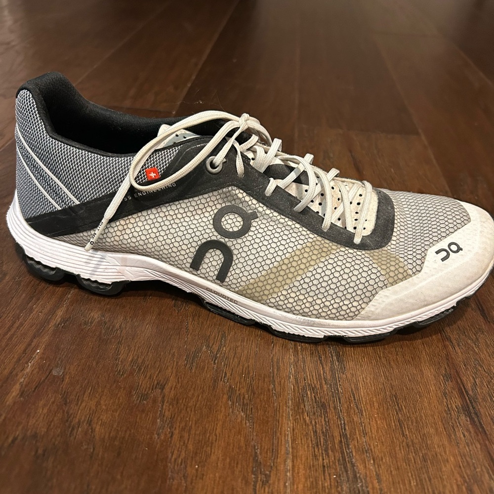 On Cloudtec.  White and Black. Side 10